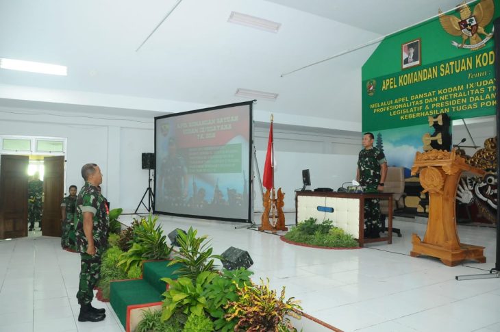 Kasdam Buka Apel Komandan Satuan Kodam IX Udayana Wujudkan