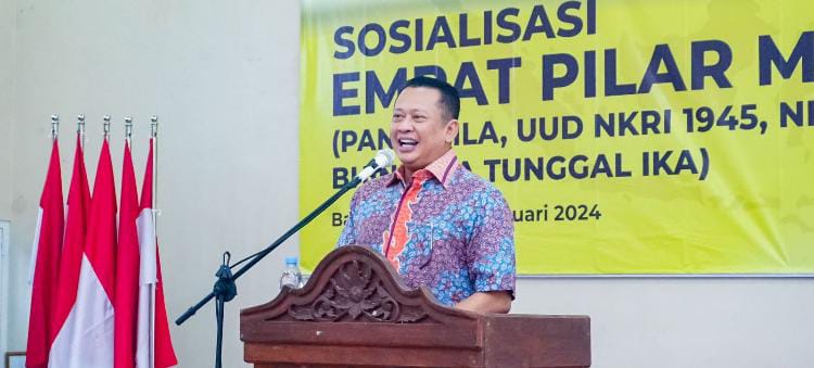 Bertemu Keluarga Besar Persatuan Guru Republik Indonesia (PGRI) Banjarnegara, Ketua MPR RI Bamsoet Dorong Capres Terpilih Tingkatkan Kesejahteraan Guru