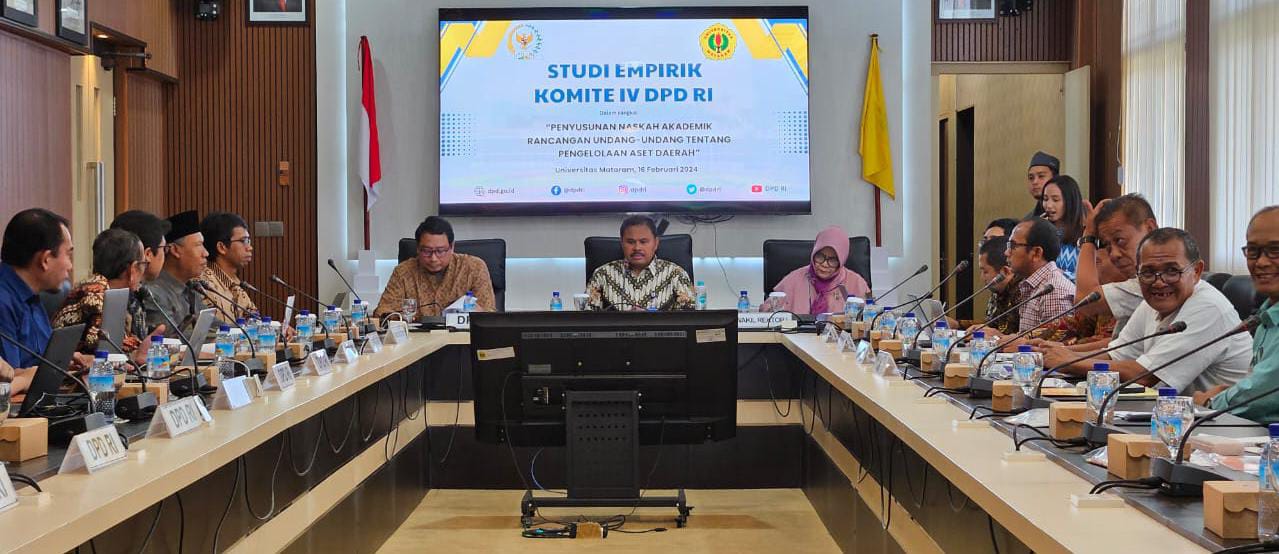 Komite IV Terima Masukan Akademisi Unram Terkait RUU Pengelolaan Aset Daerah