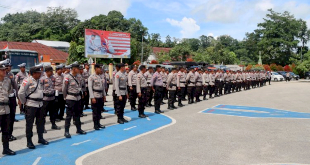 Kapolres Sumba Barat Pastikan Kesiapan Personel Pengamanan TPS Pemilu 2024
