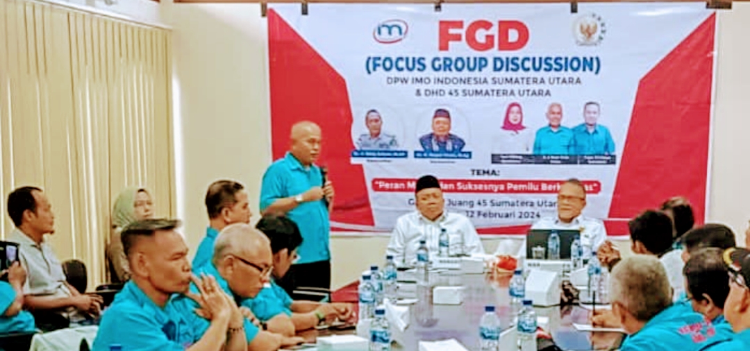 IMO dan DHD 45 Sumut Gelar FGD, Jadikan Pemilu Momentum Persaudaraan Kebangsaan