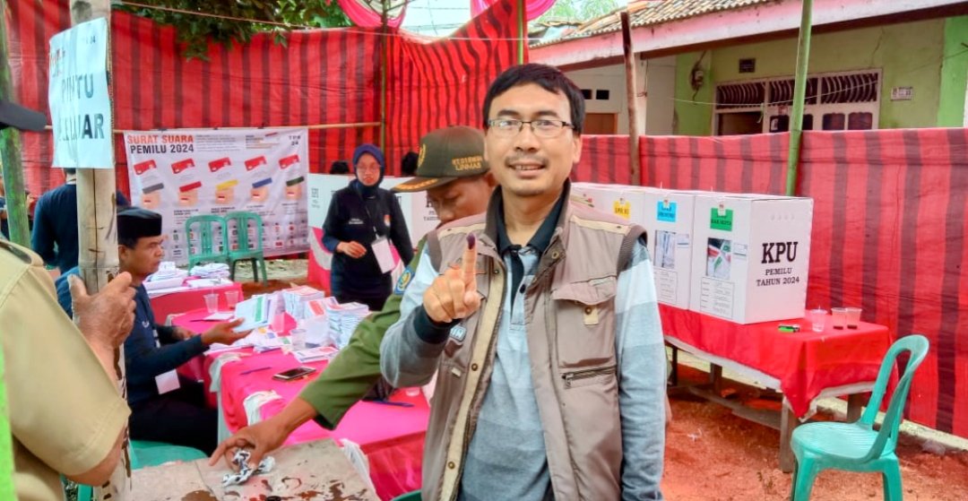 Sekretaris ABCenter Tangerang Nyoblos di TPS 24 Mekarjaya Sepatan