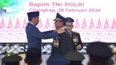 Prabowo Resmi Sandar Pangkat Jenderal Kehormatan