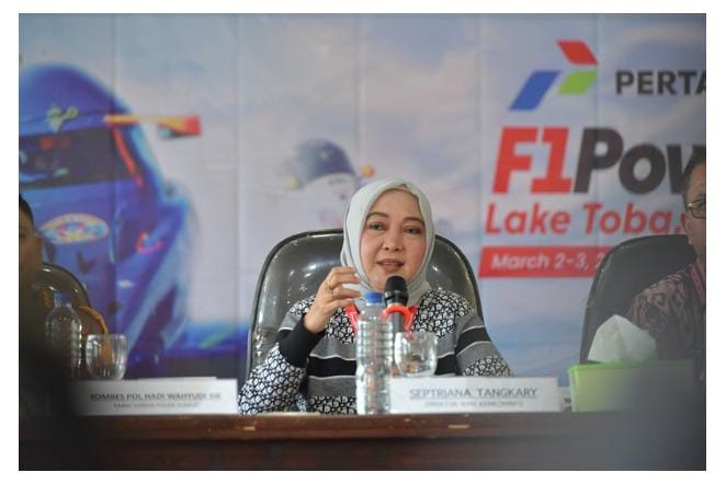 Kominfo Fasilitasi Jurnalis di Media Center F1 Powerboat Danau Toba 2024