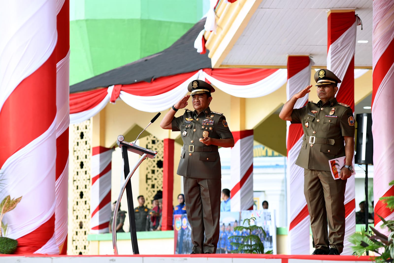 HUT Satpol PP, Linmas, dan Damkar Diwarnai Sejumlah Atraksi, Pj Gubernur Sumut Sampaikan Tiga Pesan Mendagri