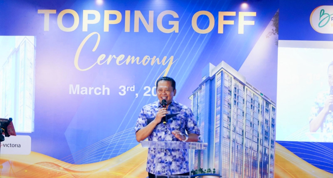 Ketua MPR RI Bamsoet Resmikan Topping Off Apartemen 'B' Residence Grogol Jakarta
