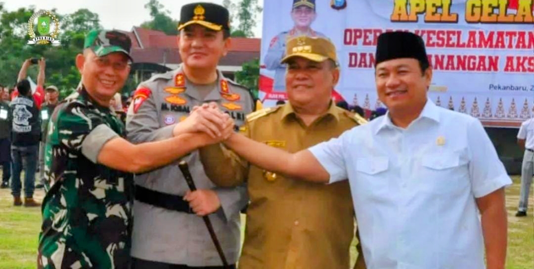 Ketua DPRD Riau Yulisman Hadiri Apel Gelar Pasukan Keselamatan Lancang Kuning 2024