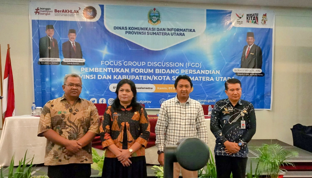 Penyempurnaan Ranpergub Persandian, Dinas Kominfo Sumut Gelar FGD