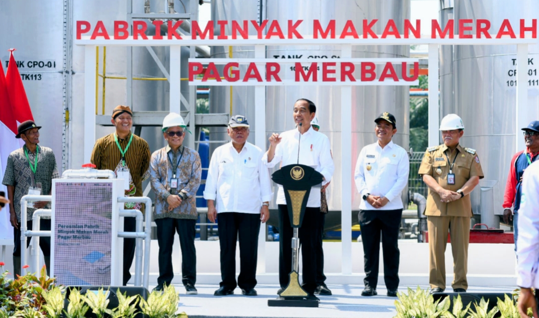 Dampingi Presiden Resmikan Pabrik Minyak Makan Merah, Pj Gubernur Sambut Baik Hilirisasi Berbasis Rakyat di Sumut