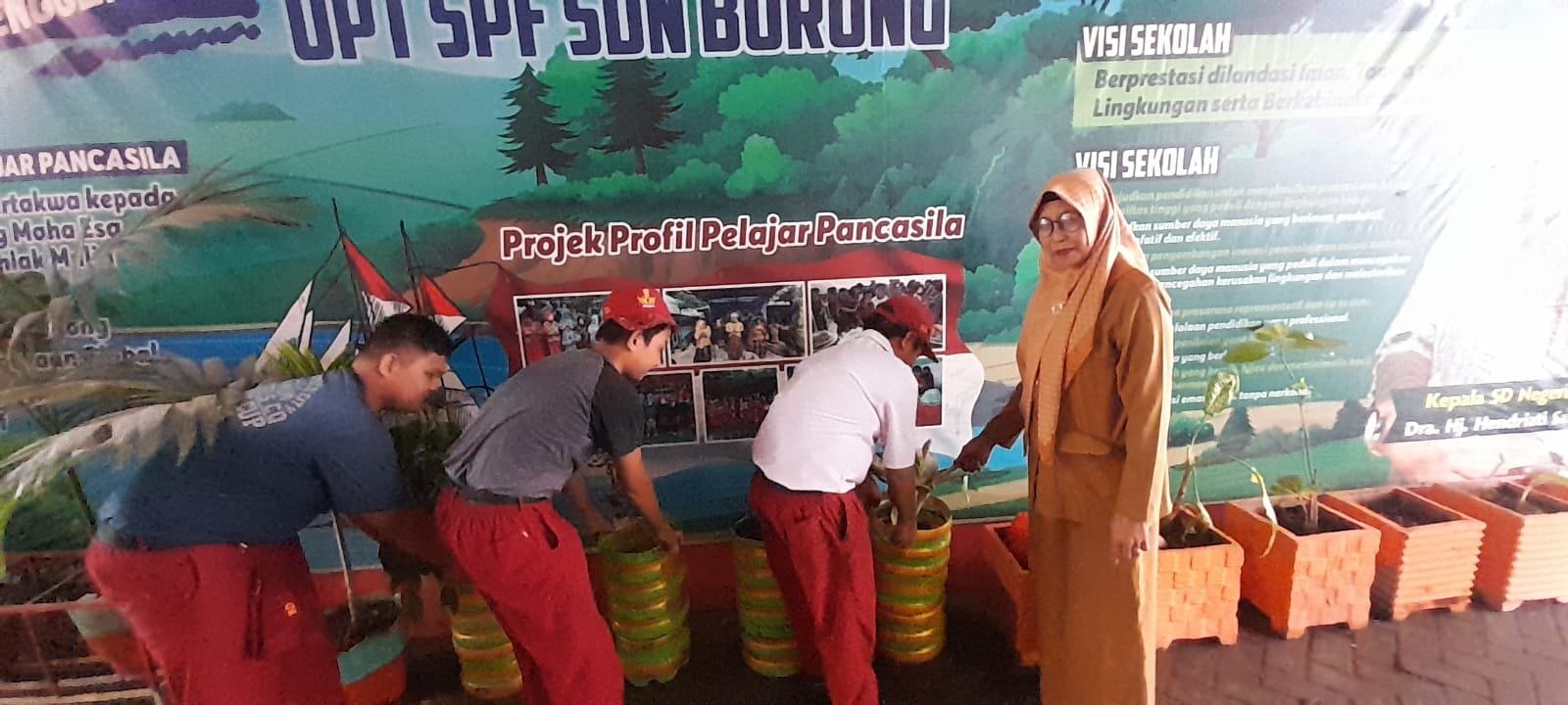 Begini Cara SD Negeri Borong Makassar Rayakan Hari Bumi 2024