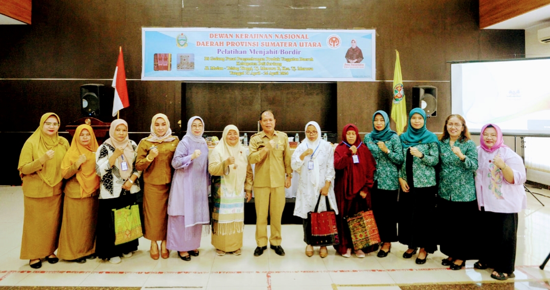 Tingkatkan Kemampuan Pengrajin, Dekranasda Sumut Gelar Pelatihan Menjahit dan Membordir Gratis