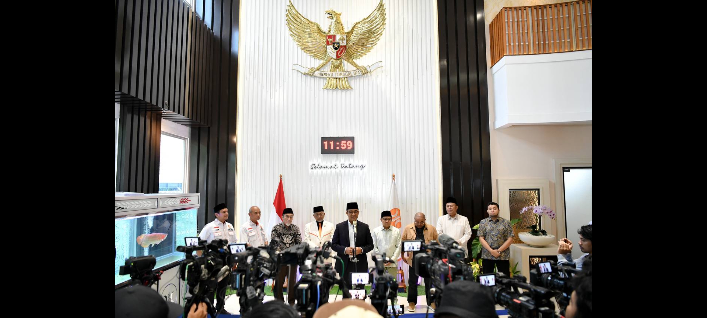 Anies-Cak Imin Sambangi Markas Partai Keadilan Sejahtera, Pasca MK Tolak Seluruh Gugatannya