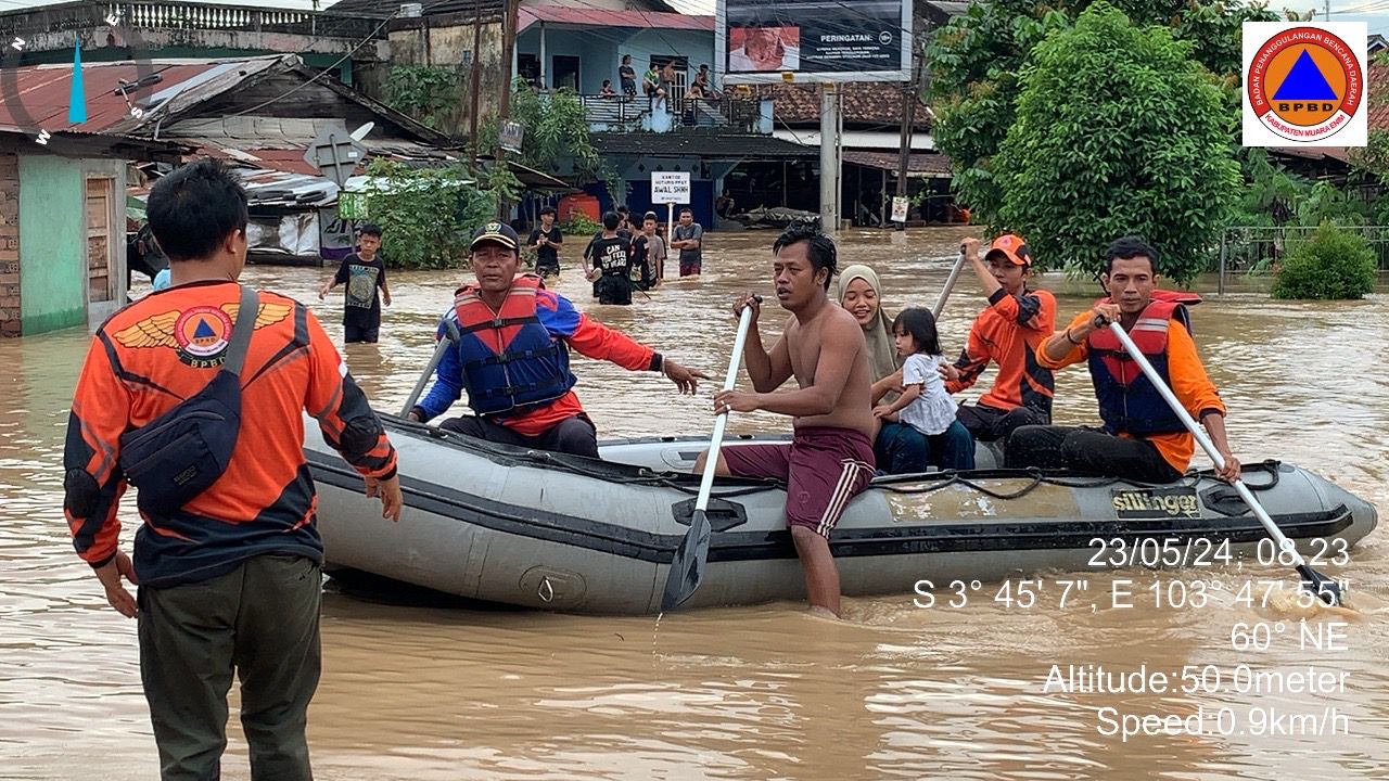 6.605 Jiwa Terdampak Banjir di Kabupaten Muara Enim Sumatera Selatan