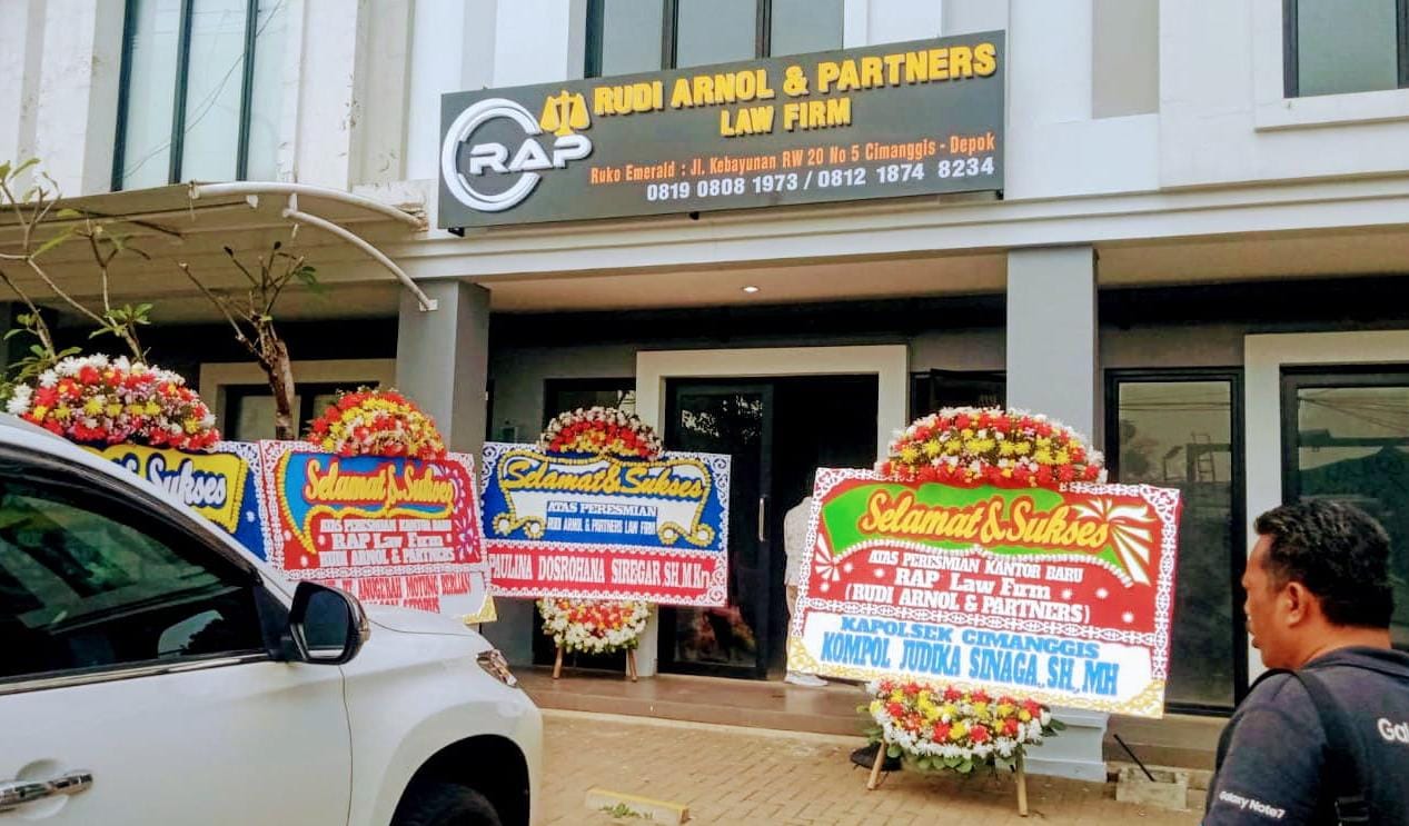 Rudi Arnol dan Patners (RAP Law Firm) Resmi Berkantor di Ruko Emerald Cimanggis Depok
