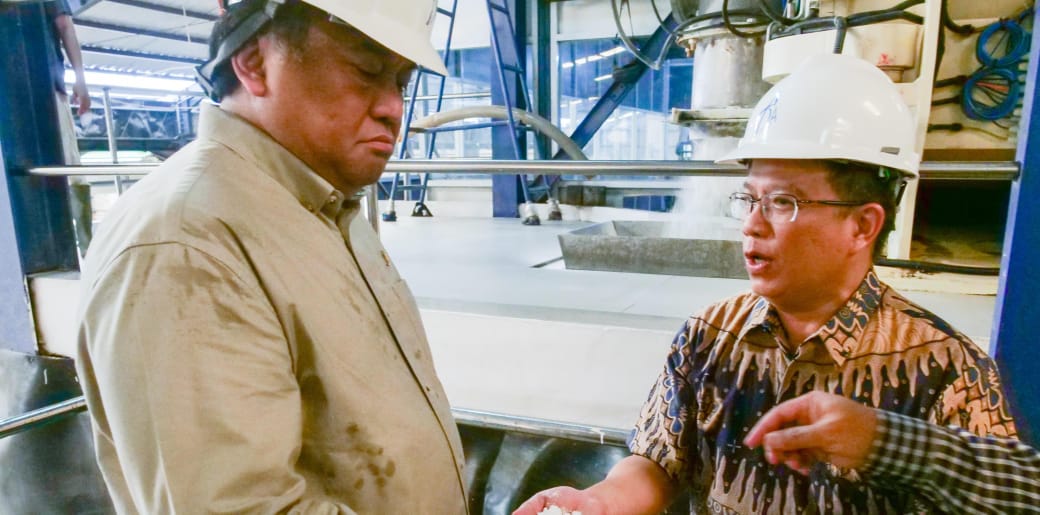 Kunjungi Pabrik Tepung Singkong di Bangka, Gobel: Industri Pangan Signifikan Entaskan Kemiskinan