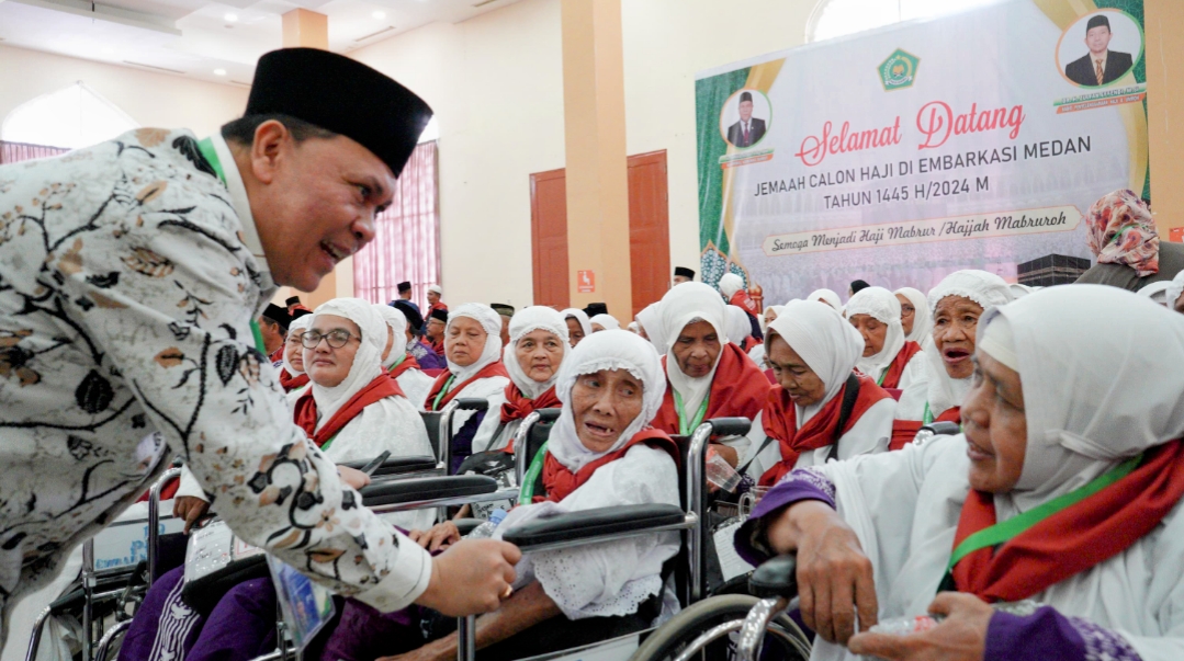 Kakanwil Kemenag Provsu Minta Seluruh Jajaran Tingkatkan Pelayanan Jemaah Calon Haji Untuk Lansia & Disabilitas