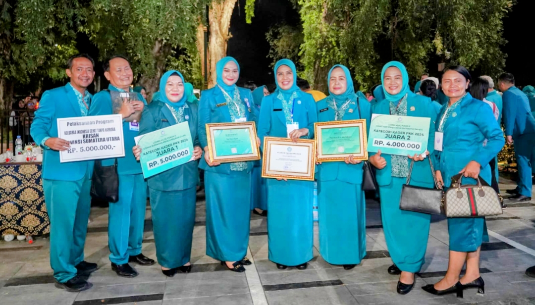 TP PKK Sumut Mendapat Penghargaan di HKG PKK Tingkat Nasional