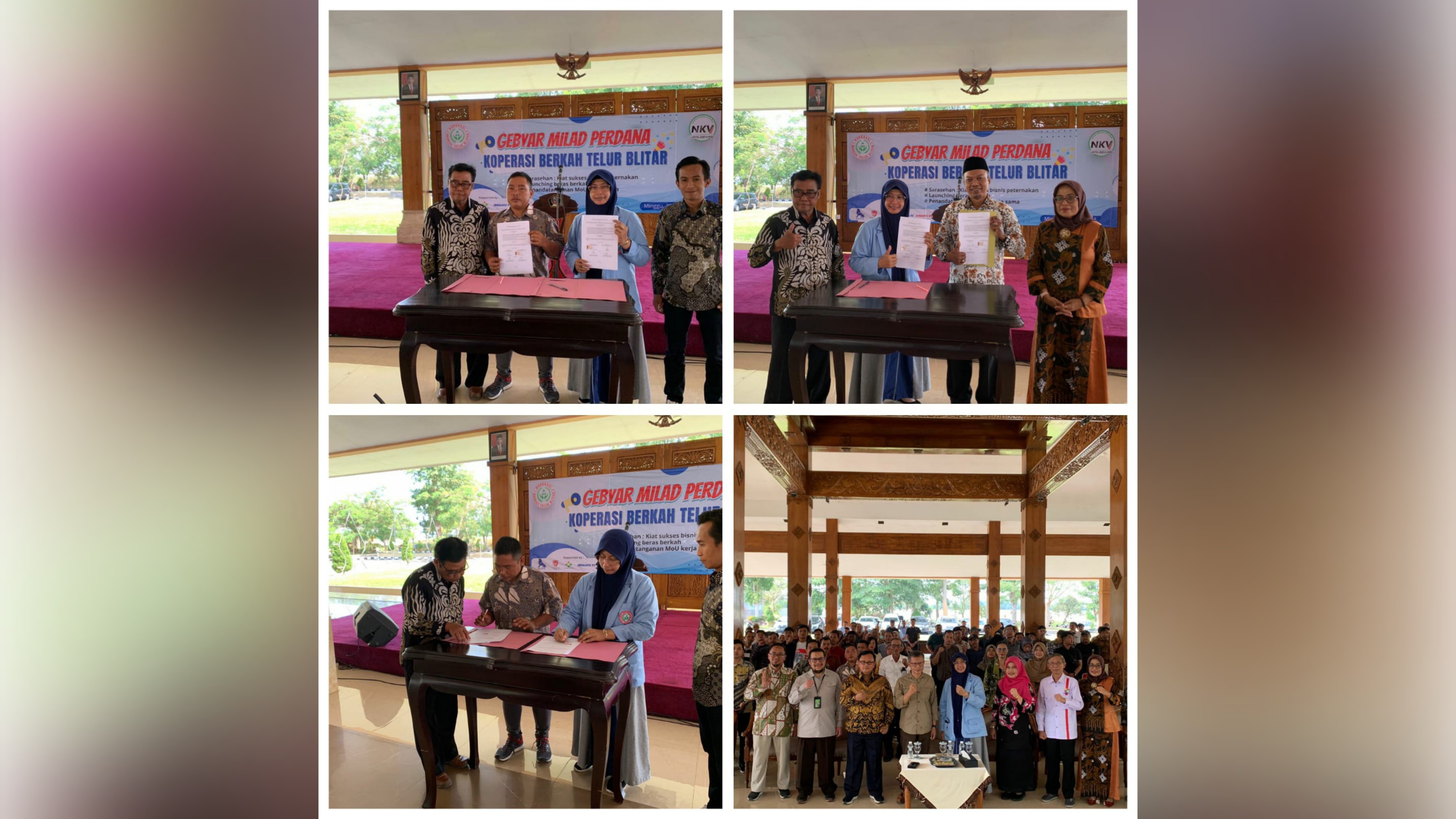 Alhamdulillah Milad Perdana Koperasi Berkah Telur Blitar sudah Tandatangani PKS Dengan Koperasi Bojonegoro dan Sumenep