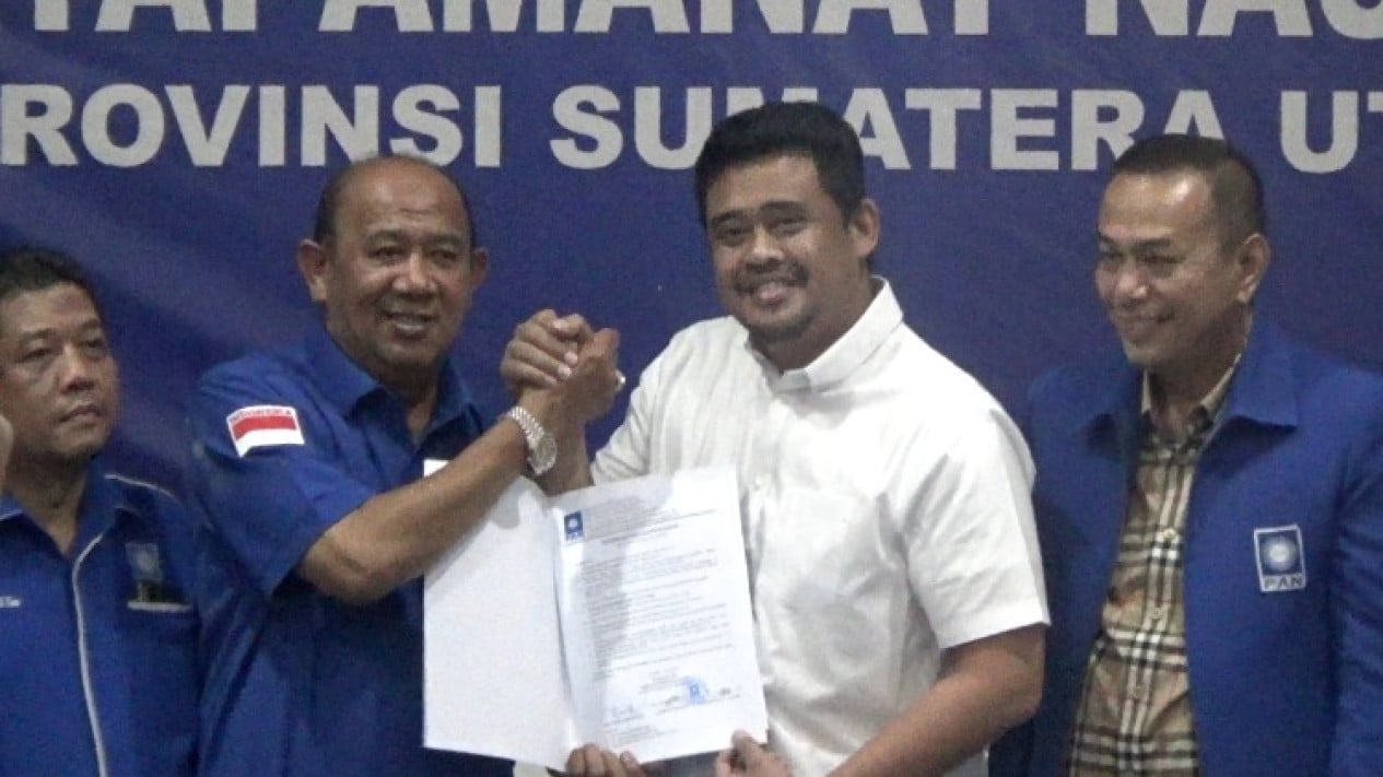 Bobby Nasution Terima Surat Tugas dari PAN untuk Pilkada Sumut