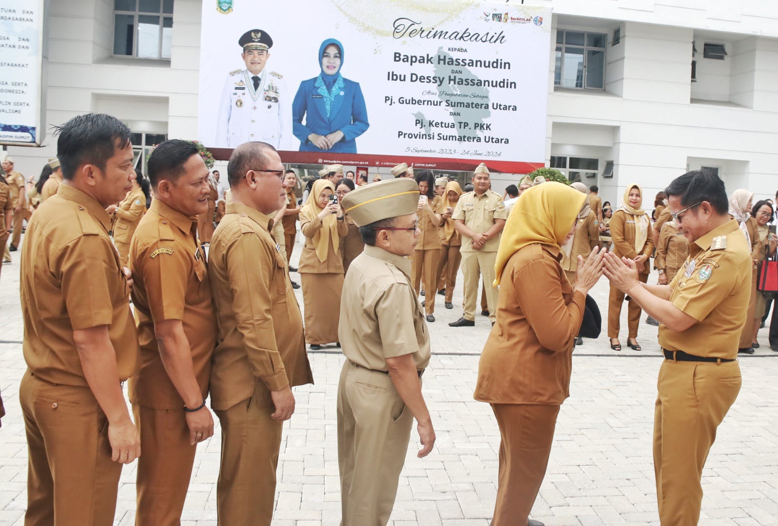 Pimpin Apel Terakhir Bersama ASN dan Staf, Pj Gubernur Sumut Hassanudin Beri Pesan Ini