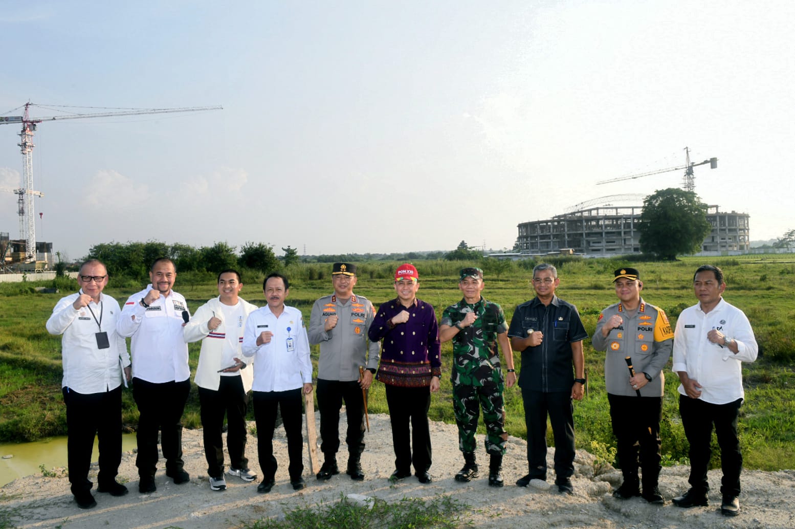 Begitu Landing, Pj Gubernur Sumut Langsung Tinjau Venue PON bersama Forkopimda