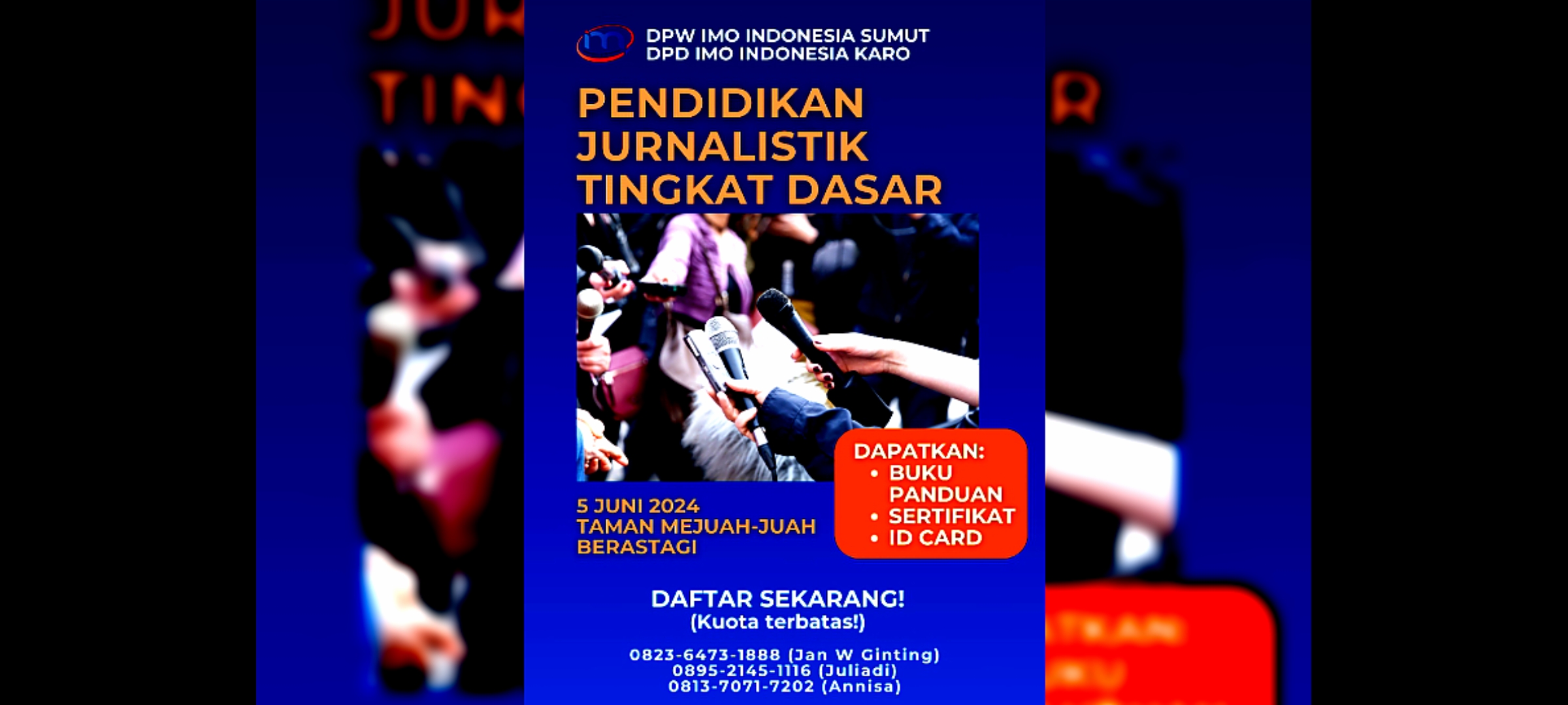 Diapresiasi Ketua Umum, Pelatihan Jurnalis DPC IMO-Indonesia Karo Sumut Bisa Jadi Role Model