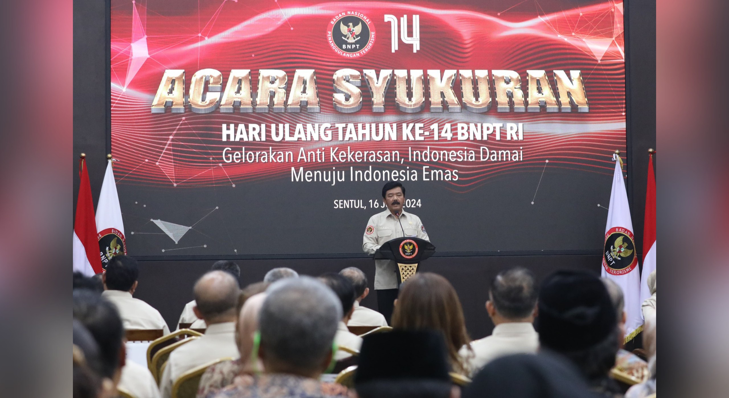 Peringati HUT ke-14 BNPT, Menko Polhukam: Saya Apresiasi Kinerja BNPT