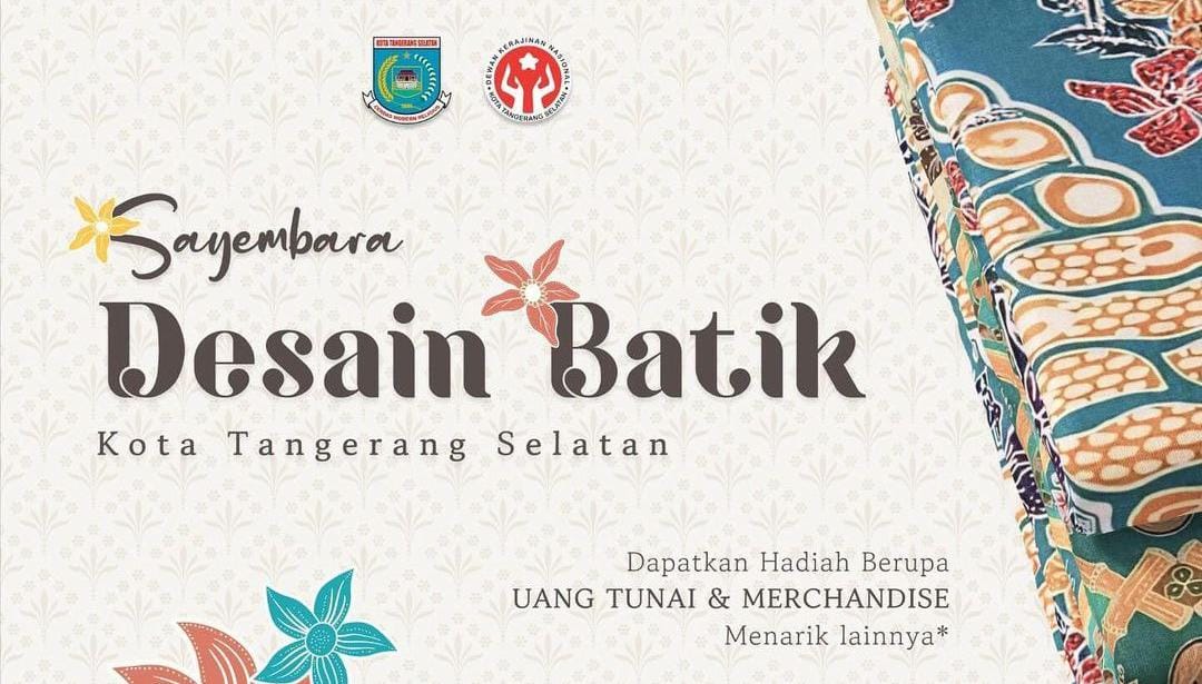 Pemkot Tangsel Buka Sayembara Desain Batik Khas Daerah