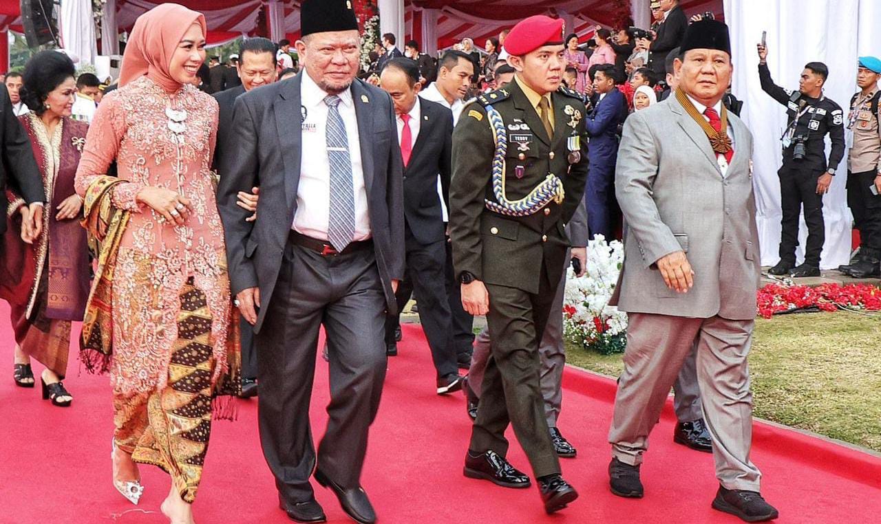 Ketua DPD RI, AA LaNyalla Mahmud Mattalitti turut menghadiri peringatan HUT Bhayangkara ke-78 di silang Monas