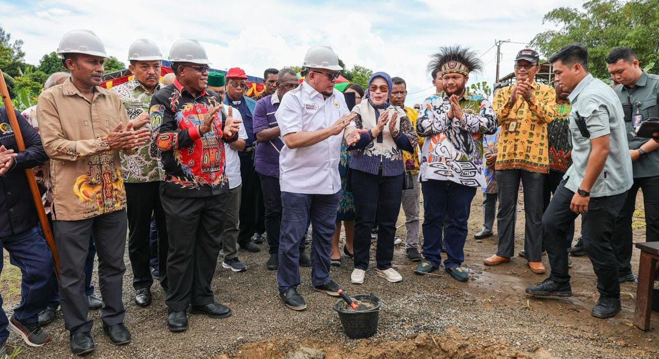 Lakukan Peletakan Batu Pertama, LaNyalla Apresiasi Papua Barat Daya Genjot SDM di Pendidikan dan Olahraga