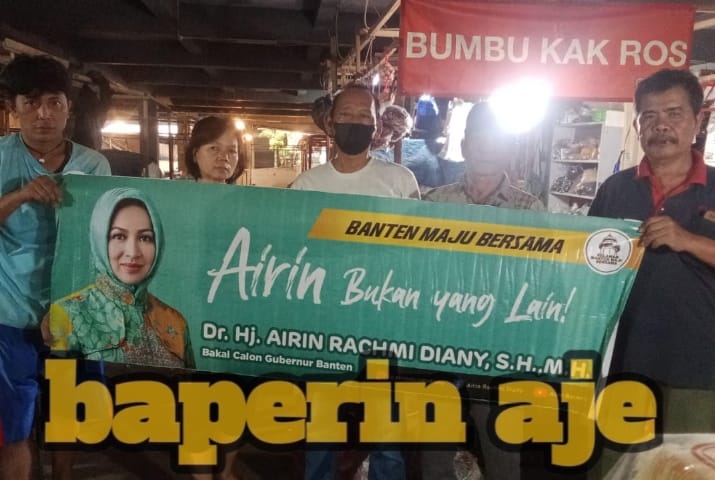 Pedagang Pasar Anggota "BAPERIN AJE": Bukan Kaleng-Kaleng Sepakat Dukung Ibu Airin Calon Pilgub 2024
