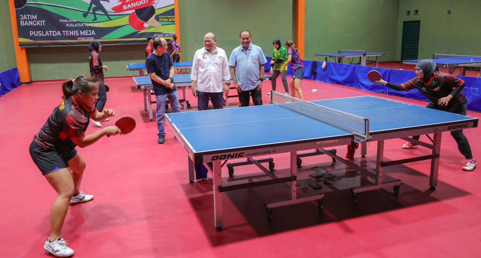 LaNyalla Pacu Semangat Atlet Tenis Meja Jatim untuk PON Aceh-Sumut
