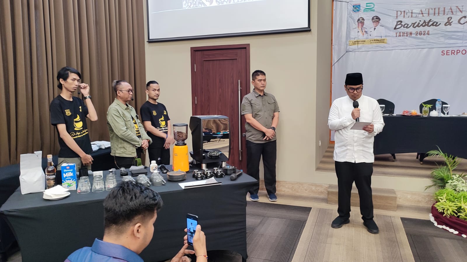 Hadiri Pelatihan Kopi, Pilar Ingin Anak Muda di Tangsel Terus Belajar