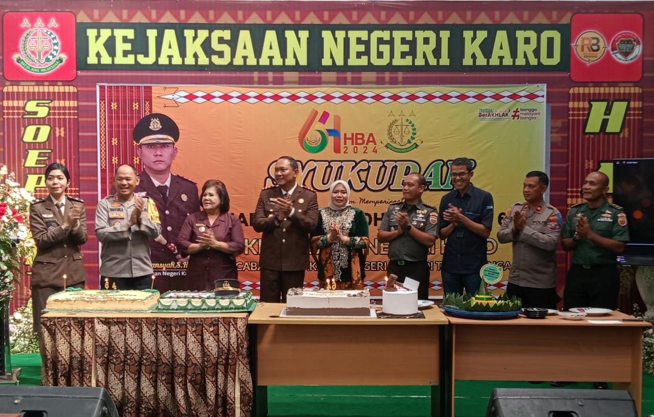 Bupati Karo Ucapkan Selamat Hari Adhiaksa Ke-64 Tahun 2024 Kepada Kajari Karo