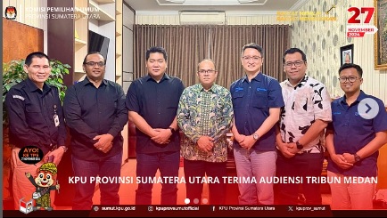 KPU Sumatera Utara Terima Audiensi Tribun Medan, Bahas Kerjasama Sosialisasi Pilkada 2024