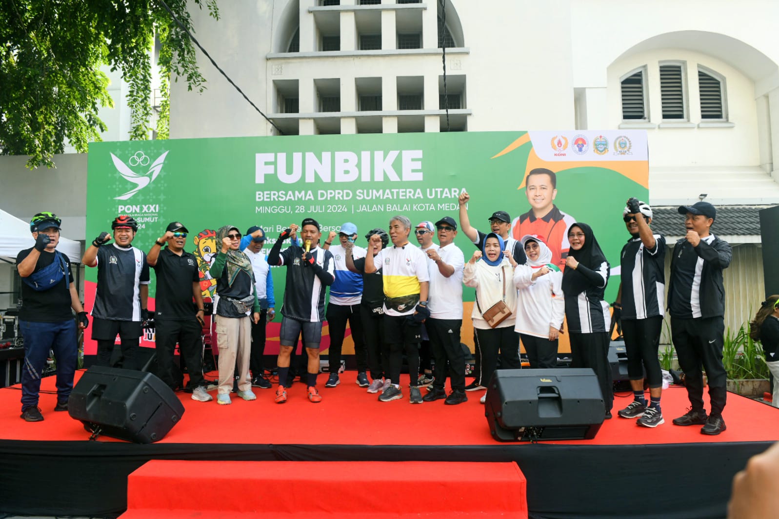 Sosialisasikan PON XXI 2024, PB PON Bersama DPRD Sumut Gelar Funbike