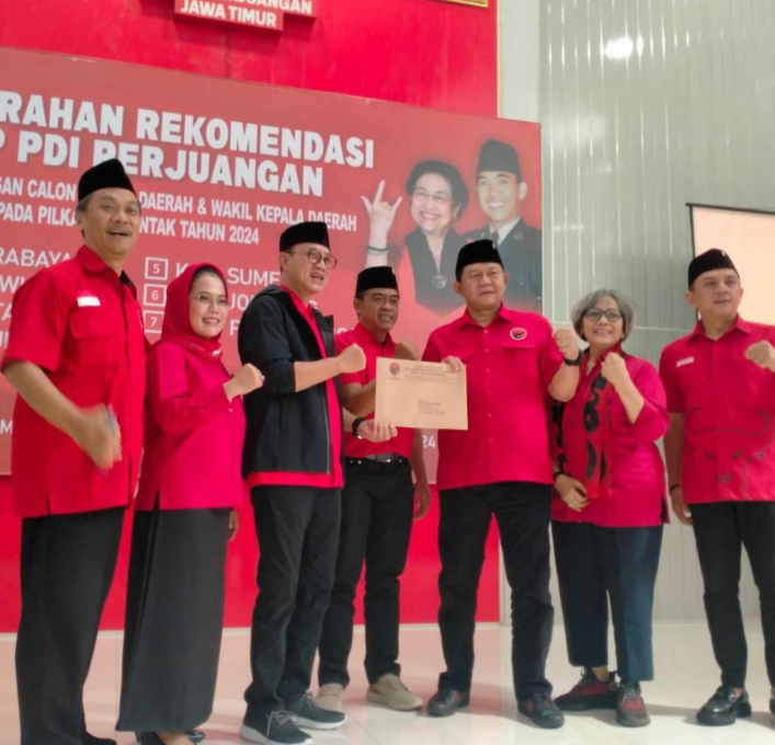 Duet Bambang Rianto Bayu Setyo Kuncoro One Heart untuk Kota Blitar Berdaulat, Amanah Rekom DPP PDI Perjuangan Menang Pilkada