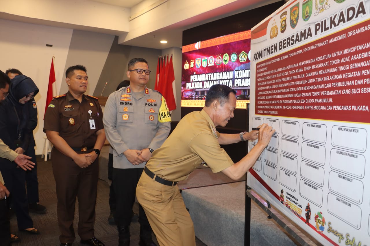 Polres Prabumulih-Forkopimda Gelar Deklarasi Pilkada Damai 2024