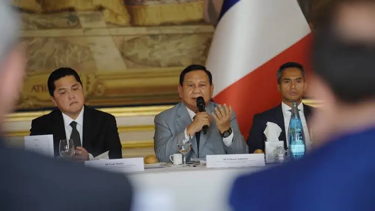 Prabowo Temui Komunitas Usaha Prancis di Paris