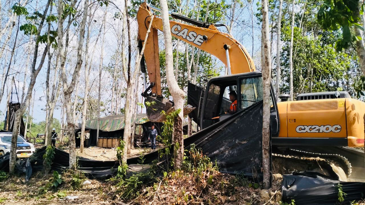 Sub Satgas Gakkum Ilegal Drilling dan Illegal Refinery Musi Banyuasin Langsung Bertindak, Tutup 93 Sumur