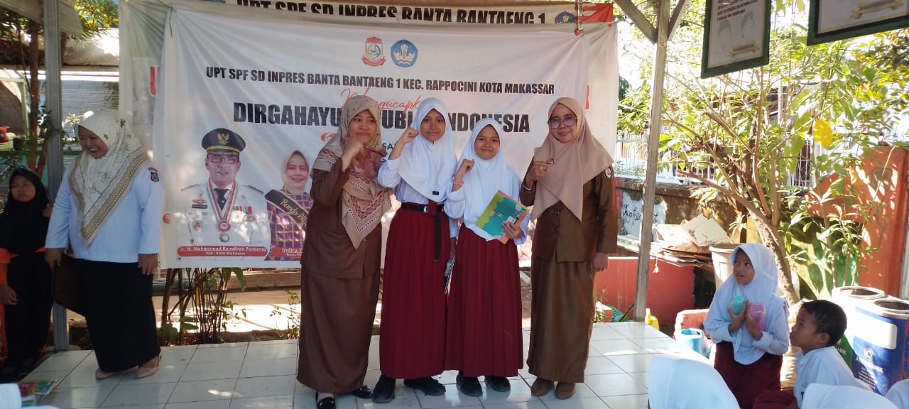 Perlombaan 17-an di SD Inpres Banta-Bantaeng 1 Makassar Bagian Dari Pembinaan Program Inovasi DEWATA