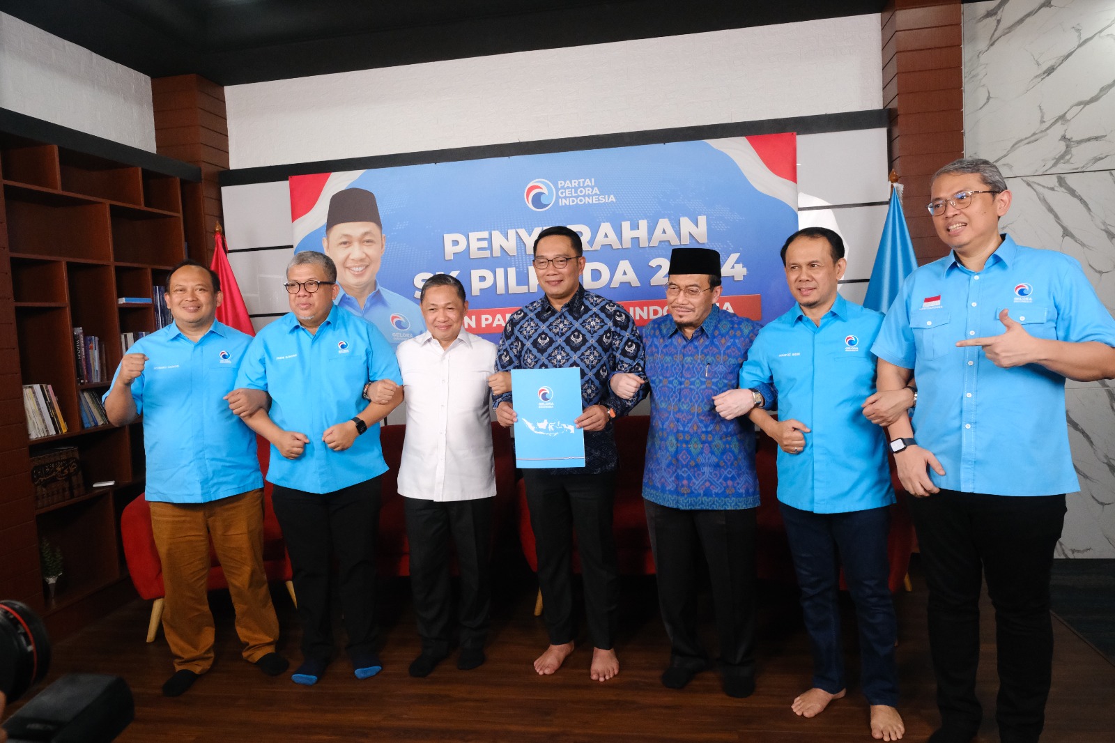 Ridwan Kamil-Suswono Resmi Peroleh Dukungan dari Partai Gelora untuk Pilkada Jakarta 2024