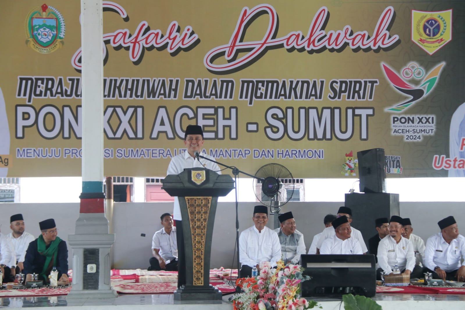 Disambut Ribuan Masyarakat Labusel, Pj Gubernur Sumut Agus Fatoni Ajak Masyarakat Sukseskan PON XXI