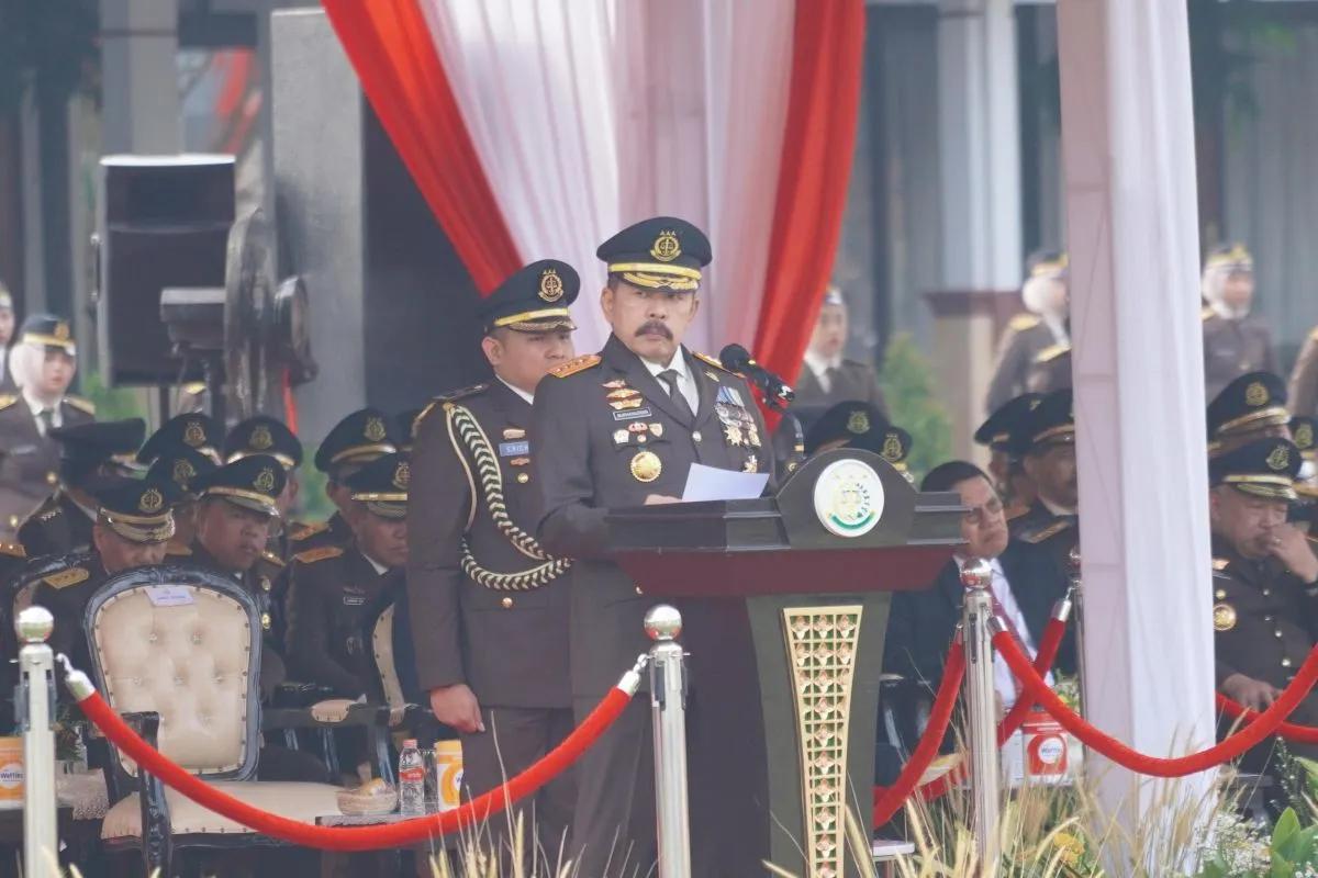 Kejagung Kali Pertama Gelar Upacara Peringatan Hari Lahir Institusi
