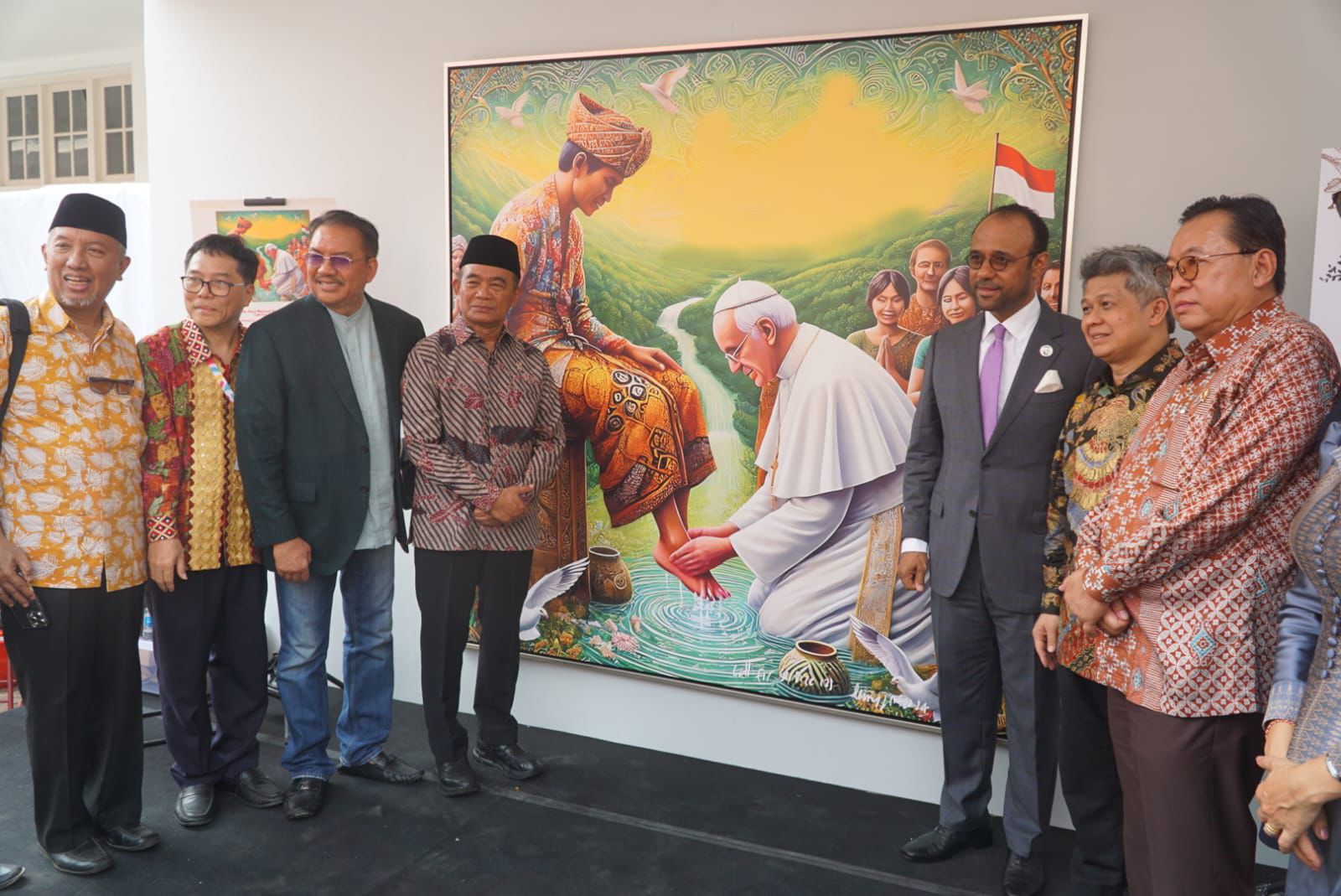 Dua Karakter Paus Fransiskus di Lukisan Denny JA