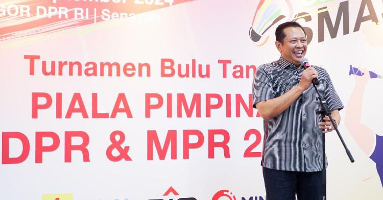 Buka Turnamen Bulutangkis 'Senayan Smash' Piala Pimpinan DPR dan MPR, Ketua MPR RI Bamsoet Dorong Peningkatan Prestasi Olahraga Bulutangkis Nasional