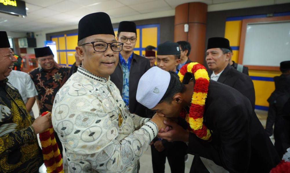 Tiba di Pekanbaru, Kafilah Riau Disambut Hangat PJ Gubri Rahman Hadi