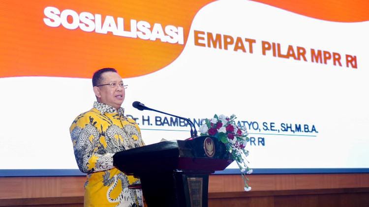 Sosialisasi Empat Pilar MPR RI Bersama Himpunan Putra Putri Keluarga Angkatan Darat,Bamsoet Ingatkan Pentingnya Bela Negara