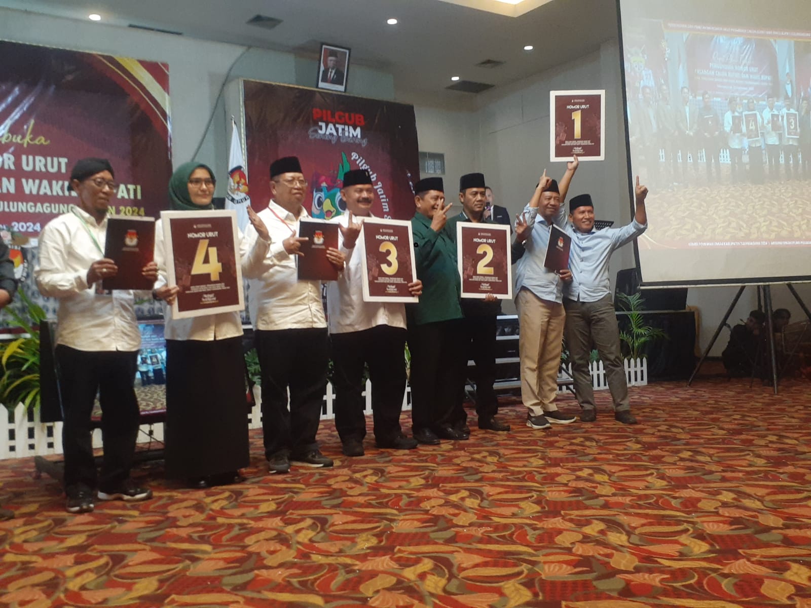 Nomor Urut Paslon Cabup dan Cawabup Tulungagung Ditetapkan KPU