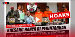 Hoaks Gibran-Kaesang Ditetapkan Tersangka KPK